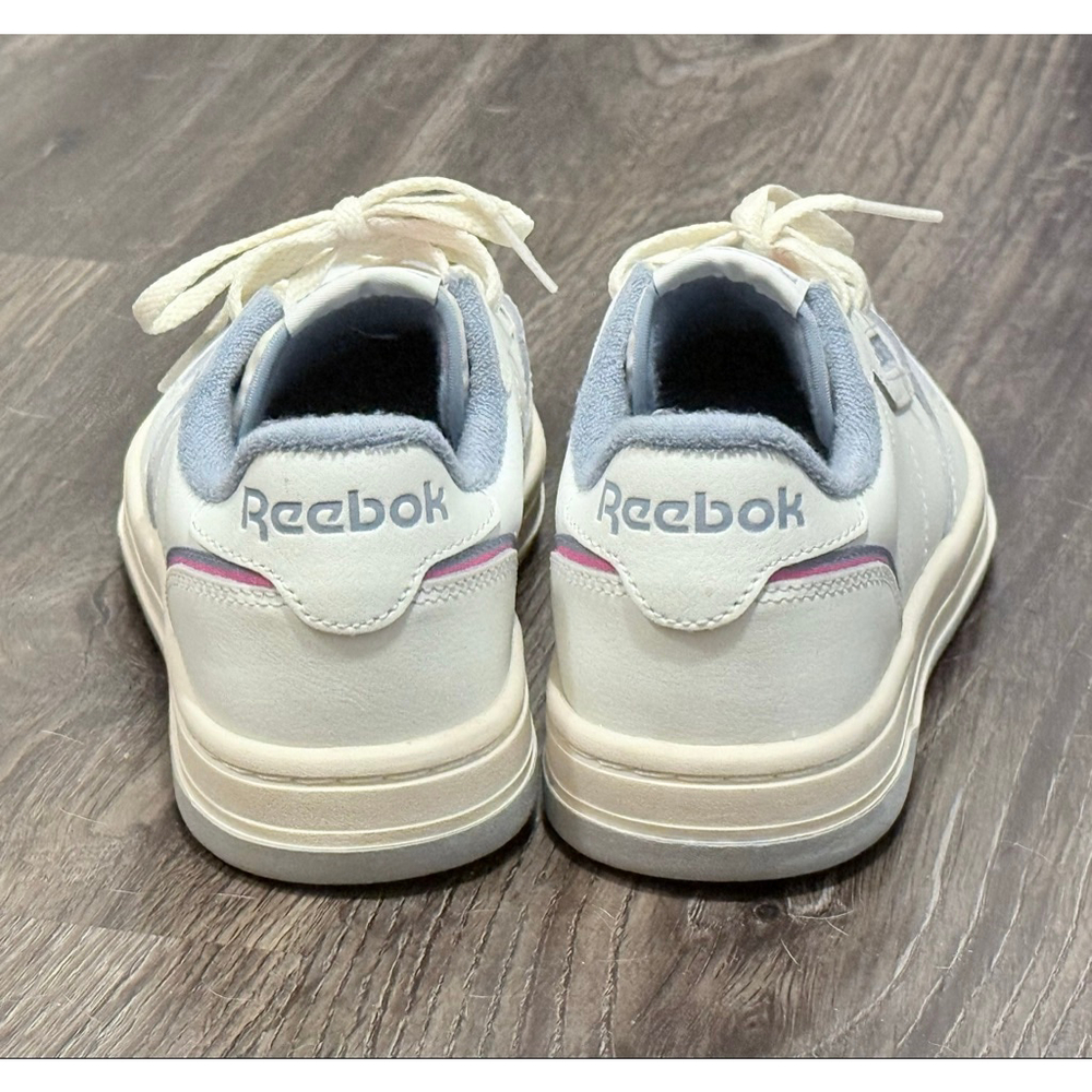Reebok Phase Court Vintage Chalk Leather Women’s Size 6 Retro Sneakers Fleece - Picture 3 of 10